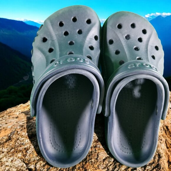 Crocs Classic Youth Size 11 Blue Comfort Shoes 12439 - Picture 6 of 8